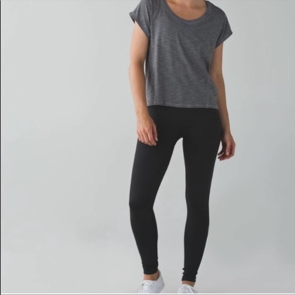 LULULEMON Zone In Seamless Tights size 4 in Charcoal
